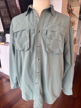 L.L. Bean Sage Fishing Shirt | LT